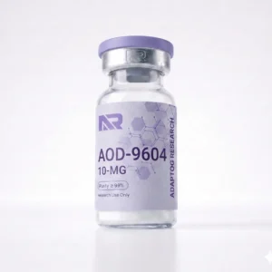 AOD-9604 research peptide vial for metabolic studies