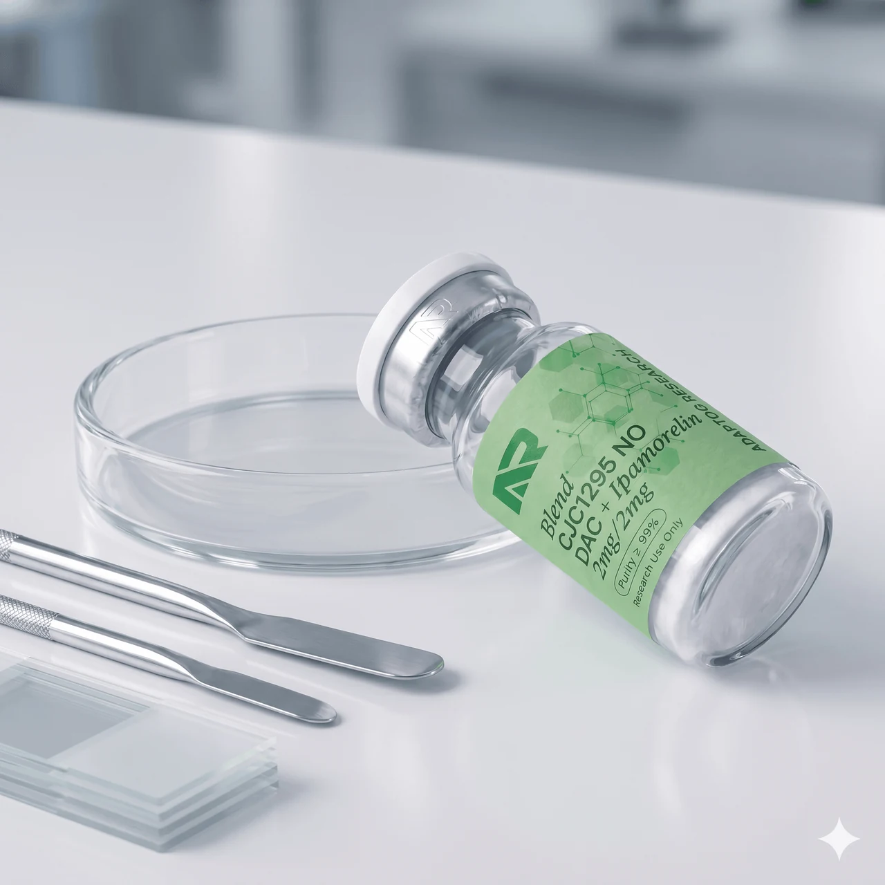 CJC-1295 + Ipamorelin Peptide Blend 2mg 2mg Purity Lab Research