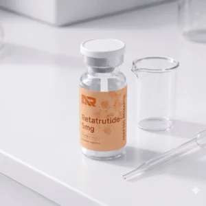 Retatrutide 5mg research peptide vial and pen UK